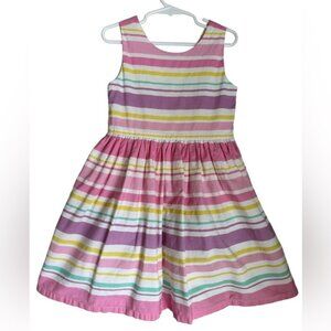 Savannah Girl's Multicolor Striped‎ Sundress Size: 6